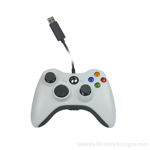 Wired White Color Game Controller for xBox360/PC